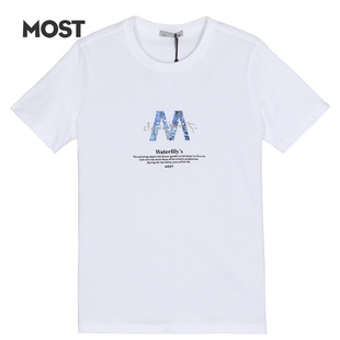 MOST男装新款夏日印花t短袖T恤男休闲时尚情侣体恤修身C204106046
