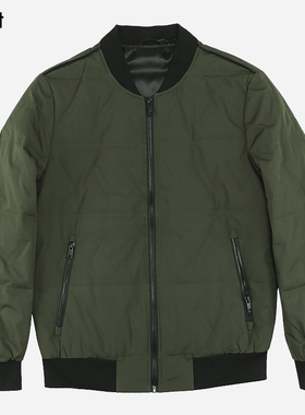 most漠士男装绿色羽绒服休闲青年外套男士S84120032