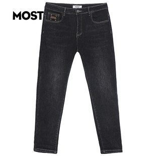 MOST男装牛仔裤冬新款休闲青年潮流加绒厚款C110203032