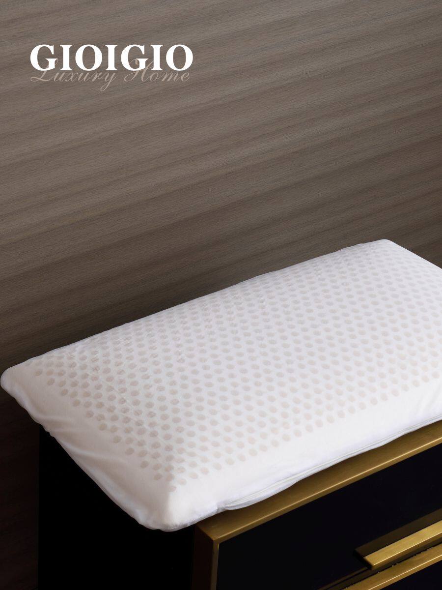BEDDING NATURAL LATEX KOJI BREAD NECK GUARD SINGLE ADULT PILLOW CORE INNER AND OUTER COAT DETACHABLE PILLOW