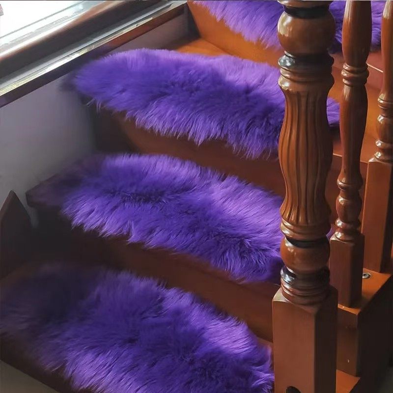 免胶自粘楼梯踏步垫台阶长毛绒 仿羊毛实木旋转复式脚踏地毯定制,居家布艺,楼梯垫,淘宝优惠券,粉丝福利购,淘宝优惠卷