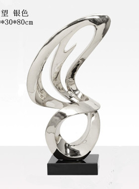 树脂艺术雕塑摆件酒店售楼处大堂过道走廊落地轻奢美陈装饰工艺品