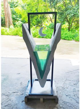 海洋冰川风景雕塑摆件电视柜客厅酒柜玄关办公室桌面家居软装饰品