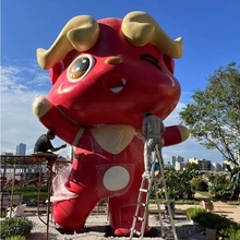 定制大型IP形象玻璃钢雕塑商场美陈艺术装置品彩绘卡通公仔摆件