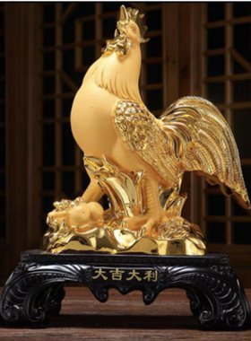 公鸡摆件客厅书房玄关桌面家居装饰品办公室店铺开业乔迁送礼礼品