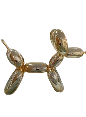 创意网红气球狗雕塑摆件现代软装饰品酒店售楼处落地装置艺术品