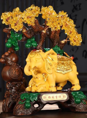 风水旺运摆件树脂工艺品客厅家居装饰品店铺公司乔迁开业生日礼品