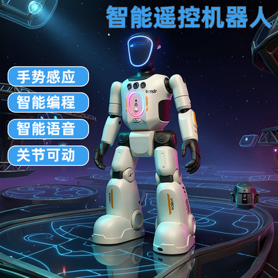 智能ai遥控机器人早教陪伴可编程走路手势感应玩具男女孩礼物新款