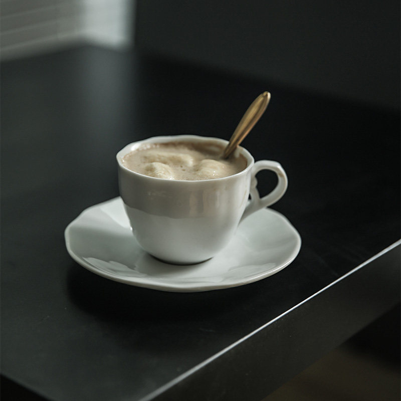 [Clearance]So quiet..solar system Petal white Simplicity ceramics Coffee sets black teain the Tableware , Coffee , Mug  category - from Buy2taobao.com to provide professional Taobao agent buy service