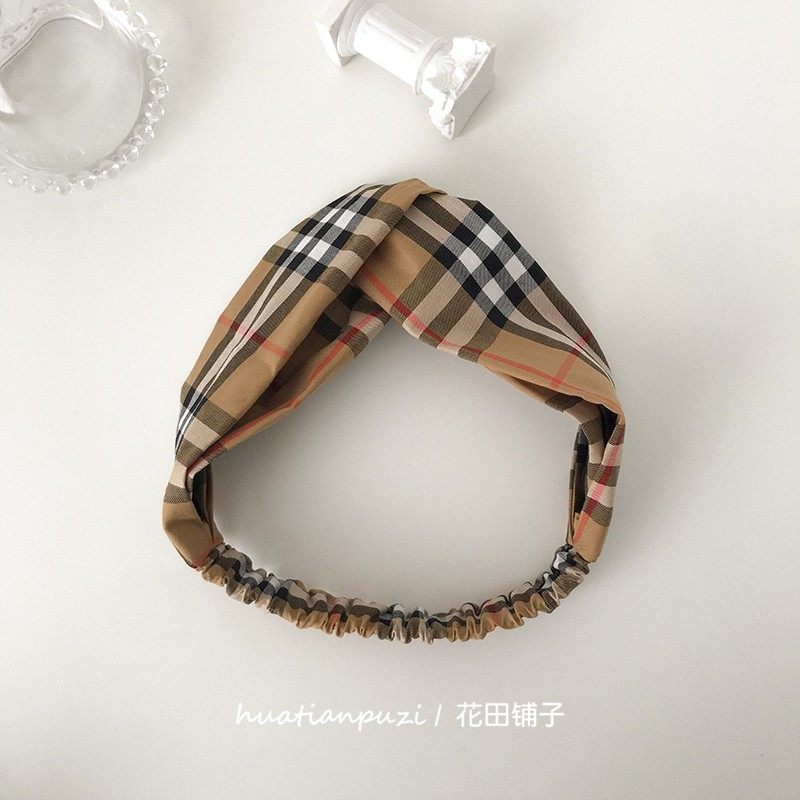 韩国百搭网红格子发带女交叉复古宽边显脸小运动瑜伽弹力发箍头饰,饰品/流行首饰/时尚饰品新,发饰,淘宝优惠券,粉丝福利购,淘宝优惠卷