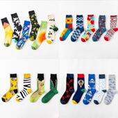 秋冬季 长袜子男女韩国高帮复古纯棉中筒袜欧美街头外穿情侣潮袜薄