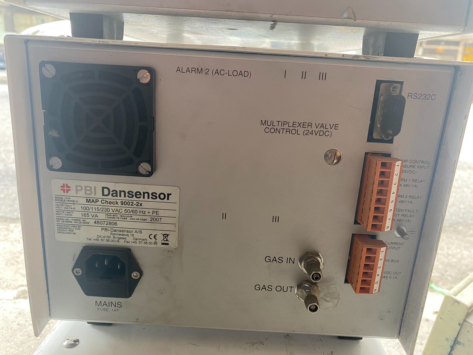 PBI DANSENSOR MAP Check 9000-2