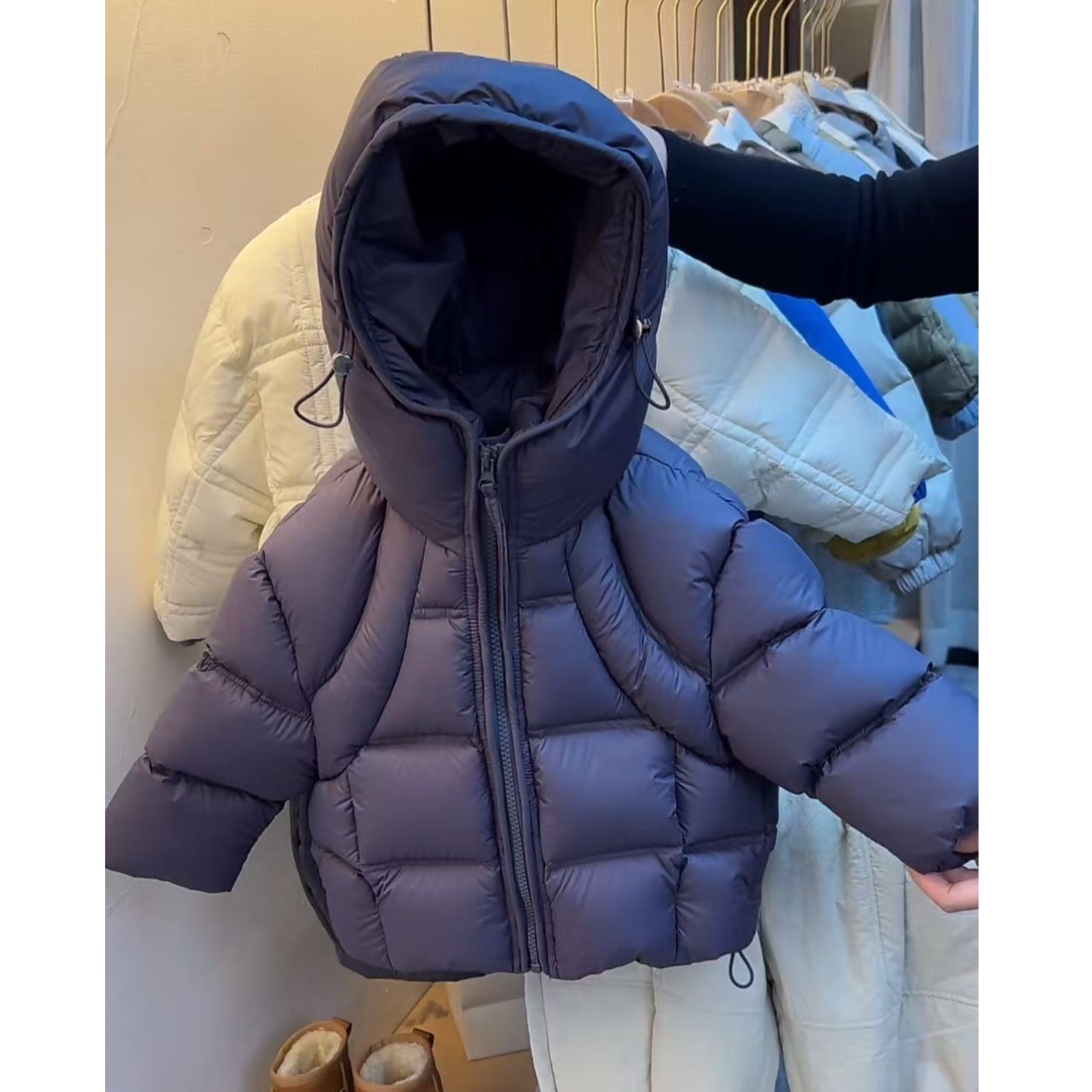 【糖糖妈】巨厚 白鸭绒 冬季新品儿童帅气羽绒服连帽外套加厚保暖