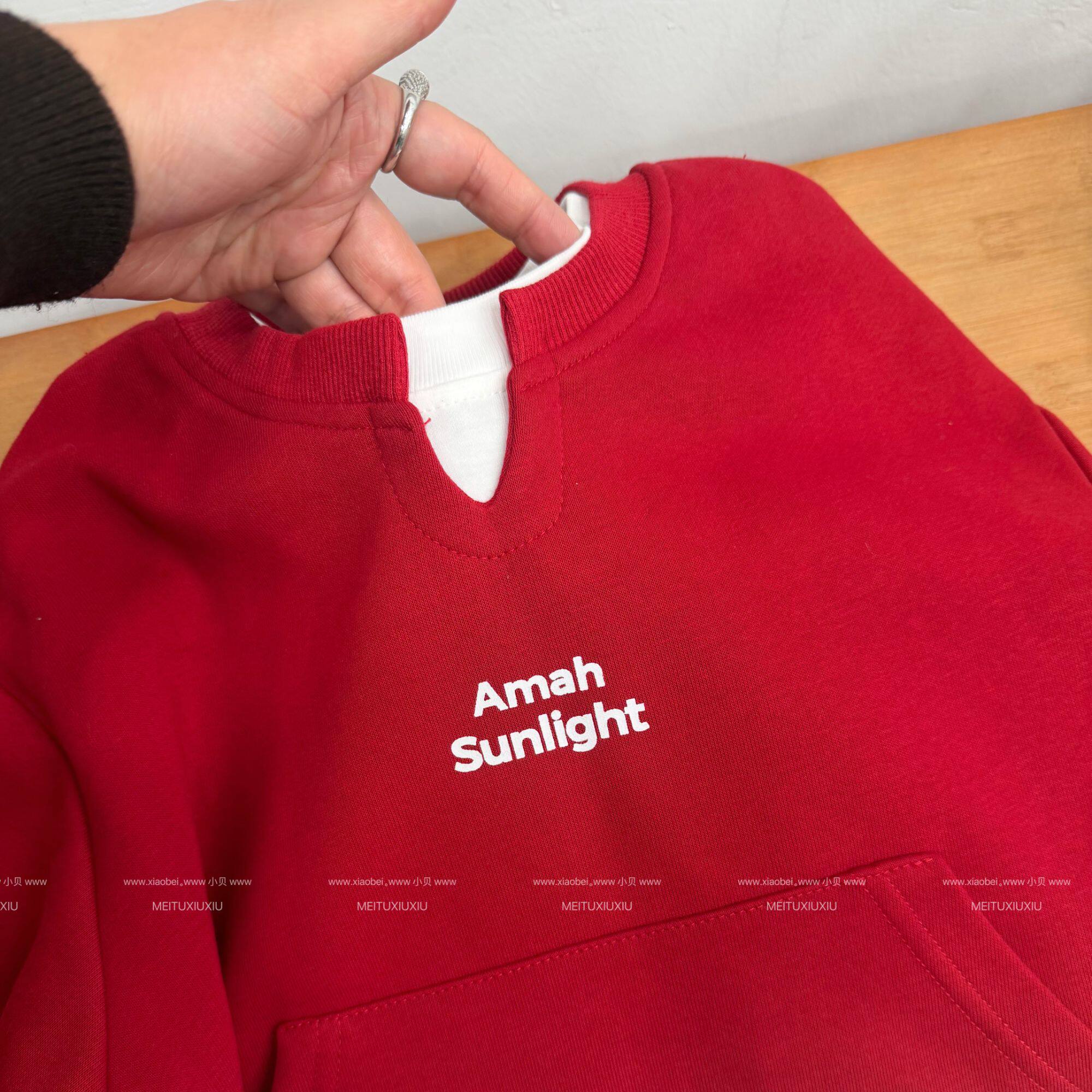 男童卫衣假两件2026春装新款春秋季儿童男孩印花帅气上衣潮