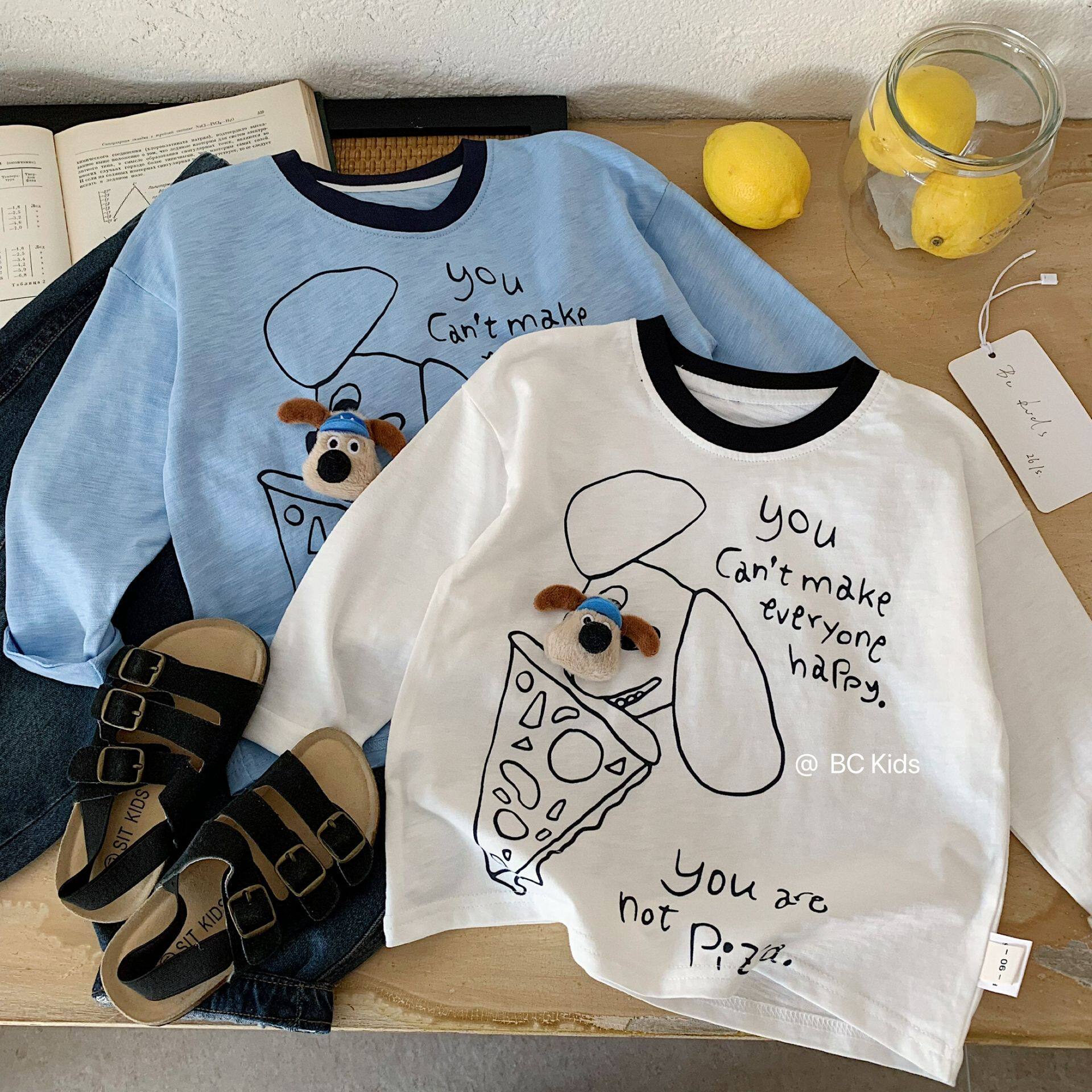 【ff】儿童长袖T2026春款新品韩版男女童可爱卡通长袖T宝宝上衣