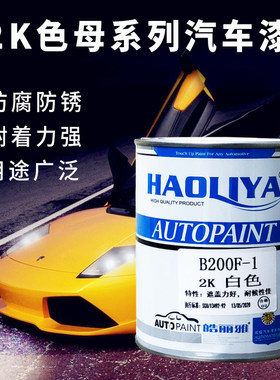 2k汽车漆色母皓丽雅纯白特黑哑光
