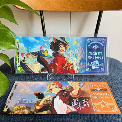 定制透明收藏卡套塑料双面带膜货币演唱会票根卡片门票保护套卡夹