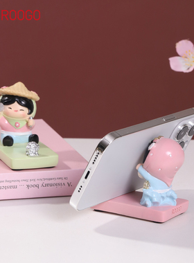 泉州惠安女手机支架小摆件闽南旅游文创可爱桌面装饰伴手礼送女生