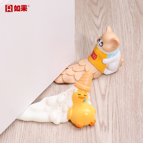 可爱淘气甜品店动物门挡阻门器