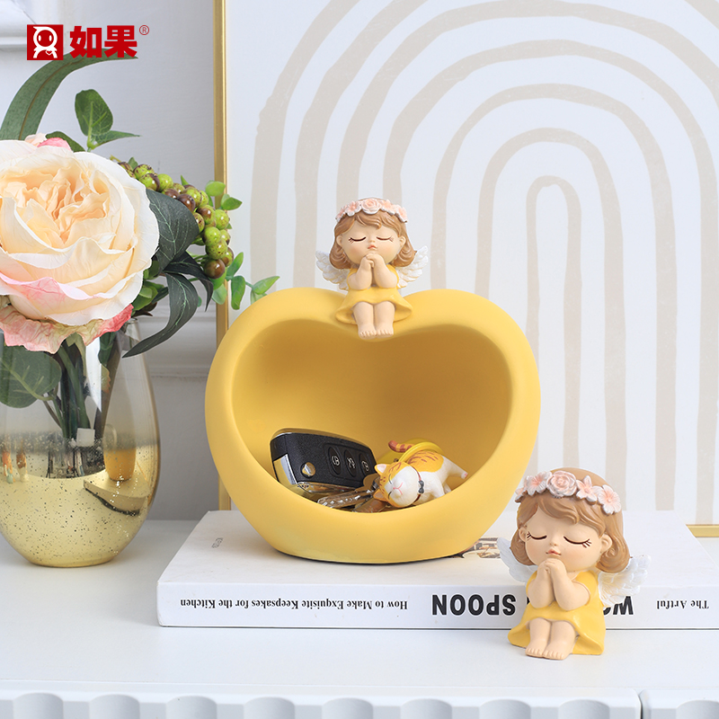 可爱玄关钥匙收纳摆件创意装饰品