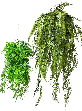 wo+f垂吊仿真植物餐厅悬挂装饰