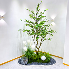 wo+仿真吊钟树大型绿植马醉木景观室内外北欧风造景假树橱窗装饰