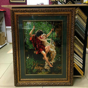 法国DMC十字绣套件美好时光古典版 人物系列满绣客厅精准印花0083