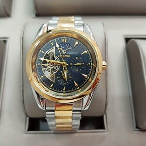 CHENXI 男款机械手表 黑色白色 40mm 【8801】