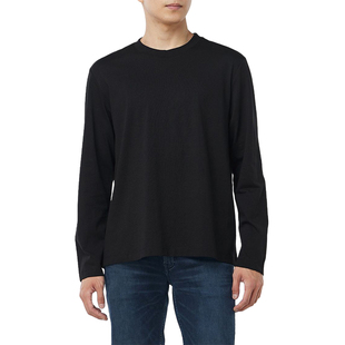 字母叠标印花纯棉长袖 经典 25秋男士 T恤4RD007G Jeans韩国代购