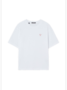 韩国代购26夏GUESS男女半宽松经典款棉质简约休闲短袖T恤MQ2K9480