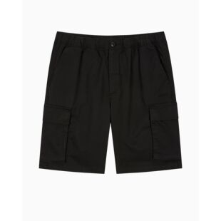 韩国代购26夏CKJ男士微弹棉质松紧腰休闲多口袋工装短裤4RB618G