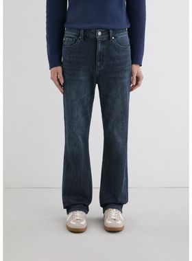 GUESS韩国代购25冬男士休闲百搭通勤拉绒保暖合体直筒微弹牛仔裤