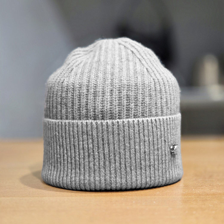 CK Jeans韩国代购25秋冬男女情侣羊毛混纺潮流针织毛线帽4D8032G