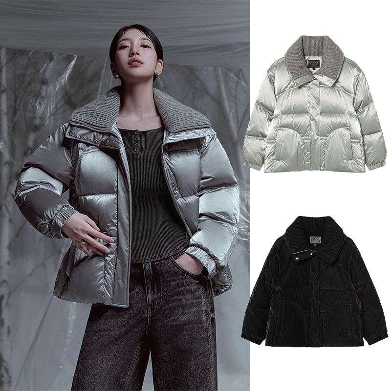 GUESS韩国代购25冬秀智海报同款女士休闲保暖鸭绒羽绒服外套