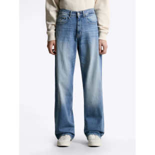 韩国代购 T32F6NEW16TMT1 25秋TOMMY汤米男微弹冷感休闲直筒牛仔裤