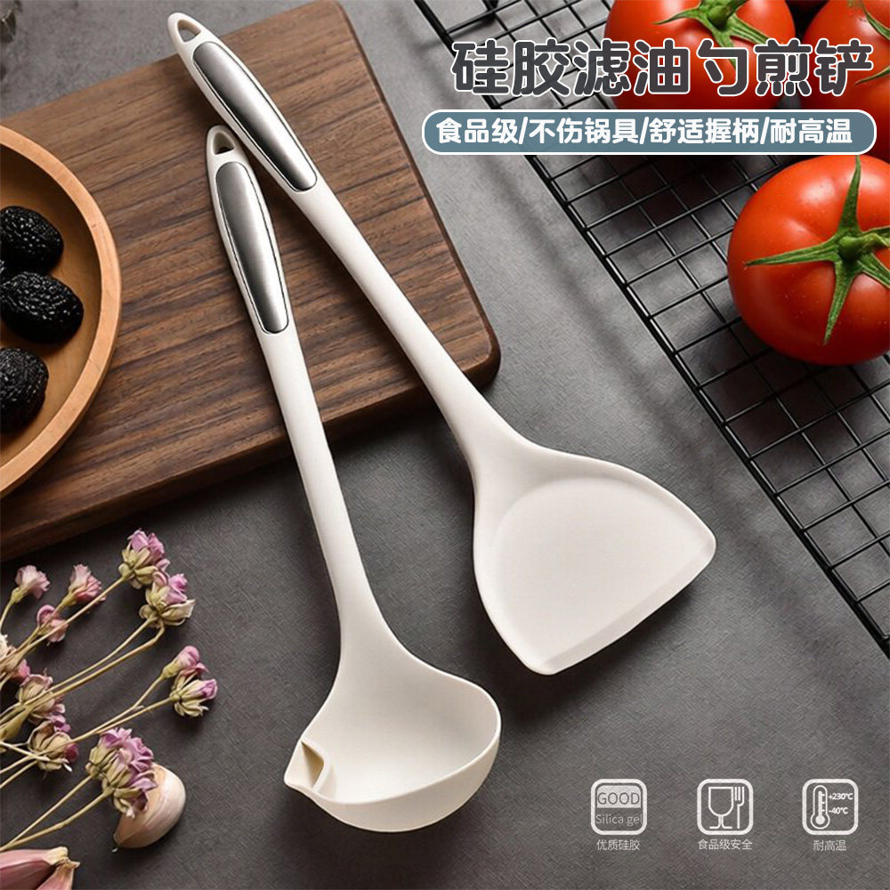 硅胶沥油勺耐高温炒菜铲家用不粘