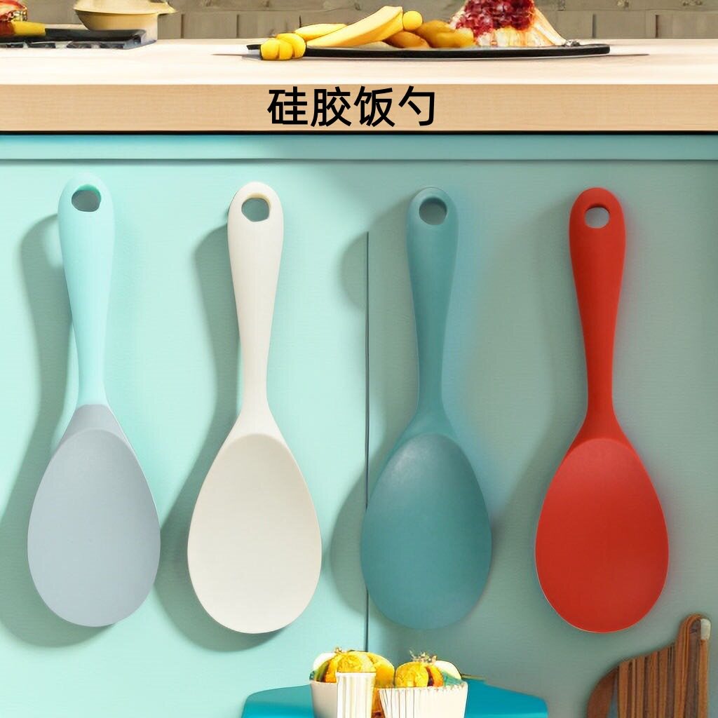 硅胶饭勺家用食品级耐高温易清洗