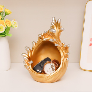 现代轻奢钥匙收纳摆件家居玄关鞋柜客厅桌面摆设创意礼品2026新款