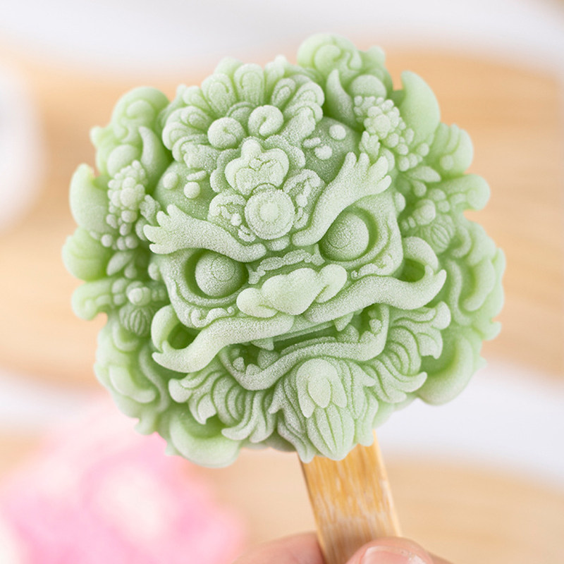 醒狮雪糕模具硅胶食品级文创自制
