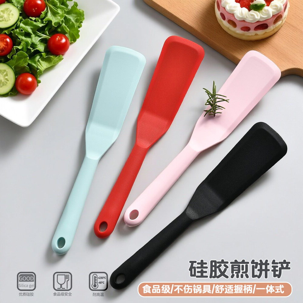 一体式煎铲食品级硅胶锅铲耐高温