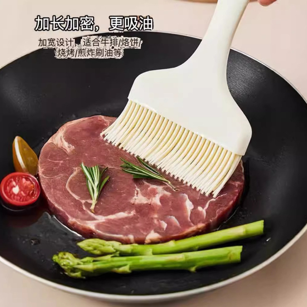 硅胶油刷一体式大号宽面烙饼刷