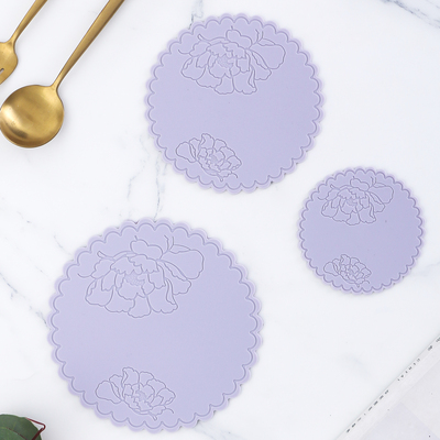 硅胶杯垫防滑隔热垫法式奶油风