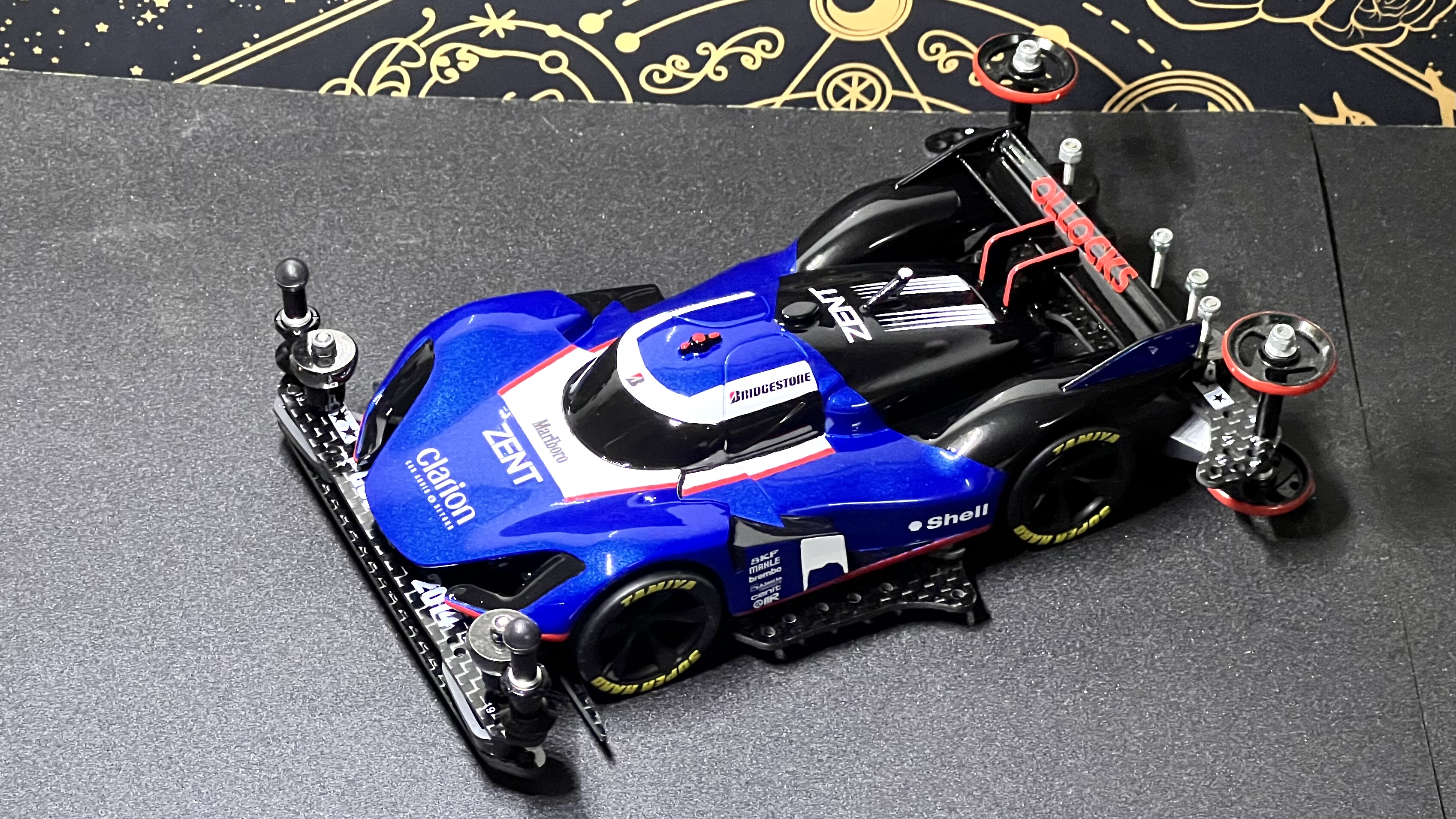 田宫四驱车 MA底盘（18656）  ROBORACE DEVBOT彩虹电动超跑车壳