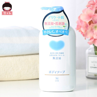 日本COW牛乳石无添加孕妇沐浴露儿童泡沫款 无香型替换装