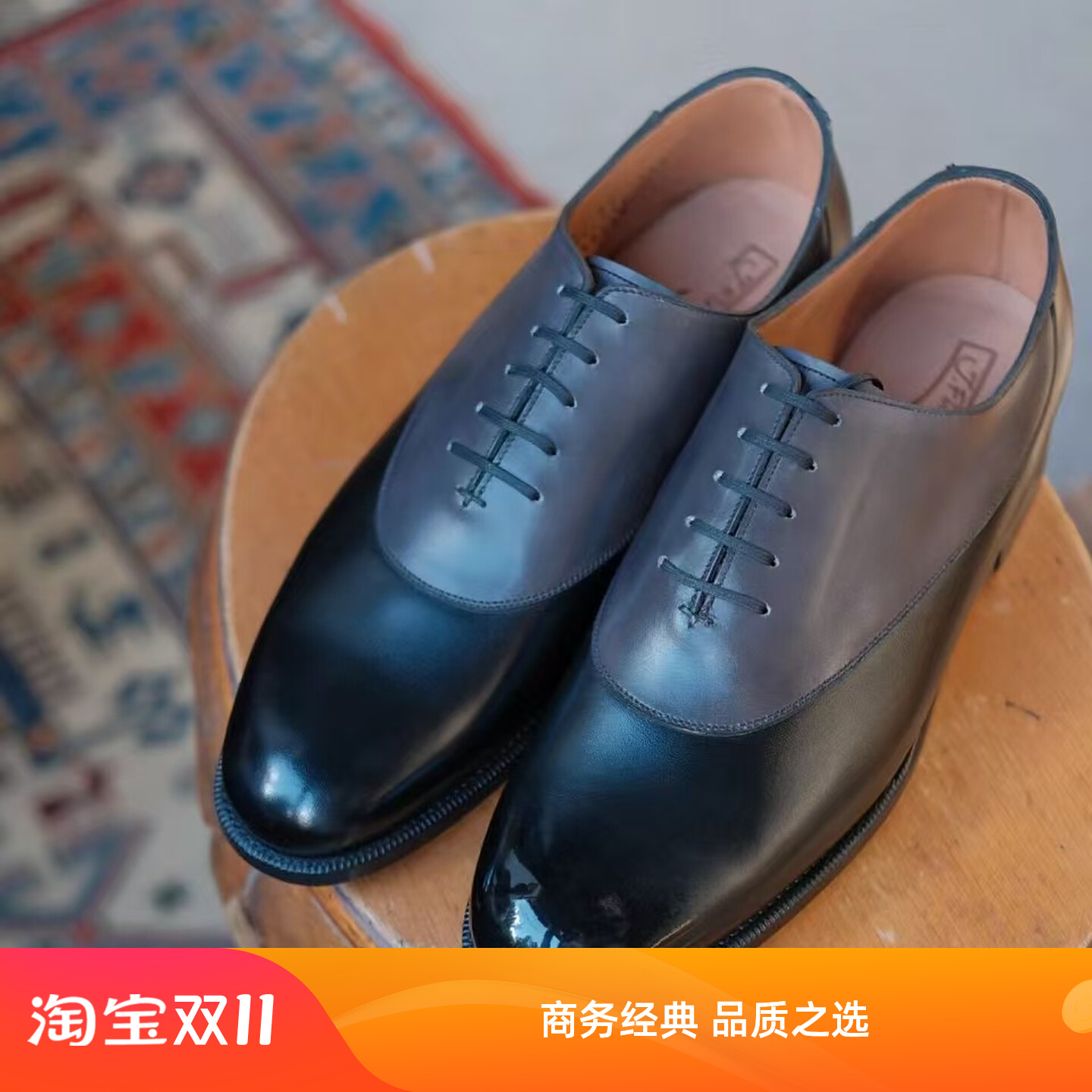 真皮皮鞋男鞋商务英伦