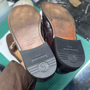 后跟替换服务固特异鞋布雷克鞋手缝沿条鞋皮底正装皮鞋真皮橡胶