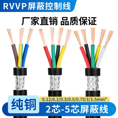 信号屏蔽线纯铜RVVP高密集网