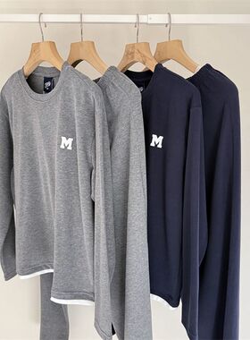 春秋冬都可以穿的家居服~150-190中大童两件套青少年长裤长袖睡衣