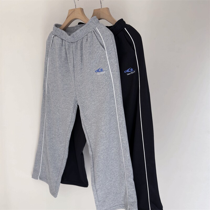 又软又舒适~150-180青少年春秋运动裤新款中大童亲子针织卫裤