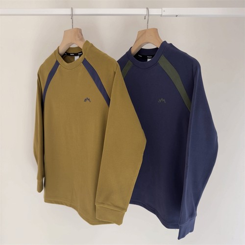 温暖糯感！150-180中大童运动撞色科技保暖拼接青少年速干长袖T恤